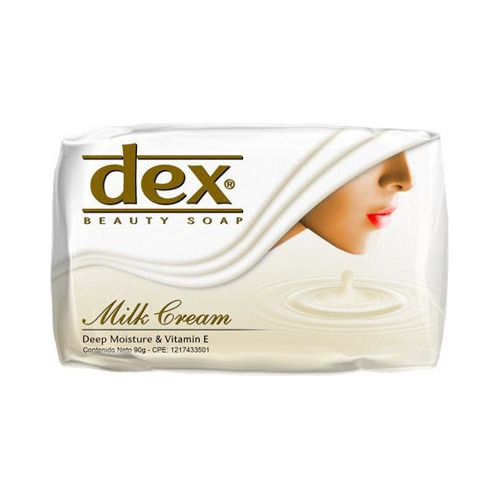 Caja 12 Paquete 6 Jabones Crema De Leche Dex 125gr 0801 Ml.