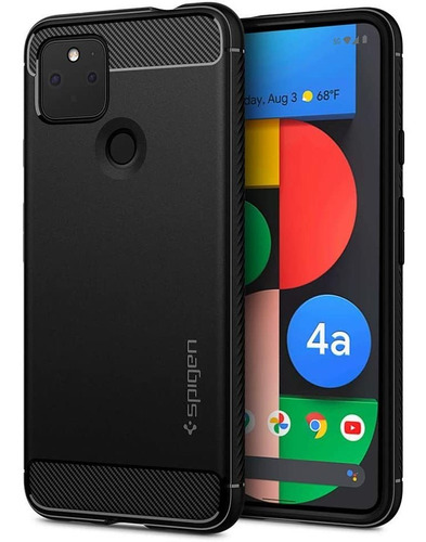 Funda Negra Para Google Pixel 4a 5g