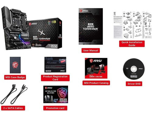 Board Amd Msi Mag B550 Tomahawk - Atx - Ryzen Am4