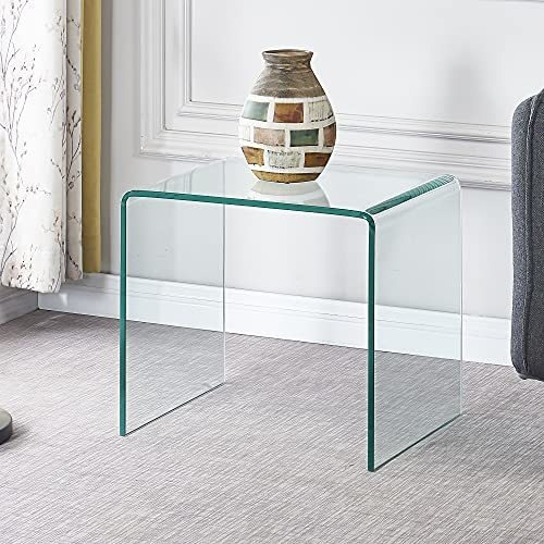 Cojin De Peluche - Side Table Small Glass Clear End Table,te