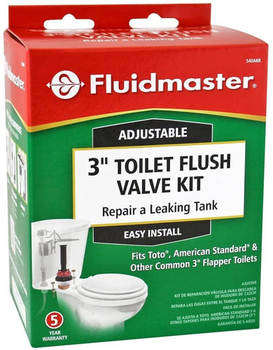 Fluidmaster 540akrp5 3 Pulgadas Completa, Ajustable Inodoro