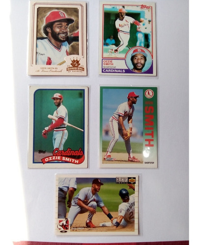 Ozzie Smith Hof(2002)  Lote De Tarjetas De La Mlb 