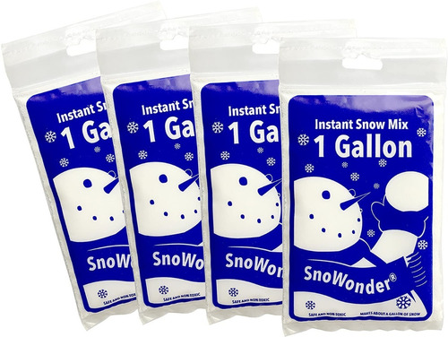 Nieve Instantanea Artificial Snowonder Produce 4 Galones 