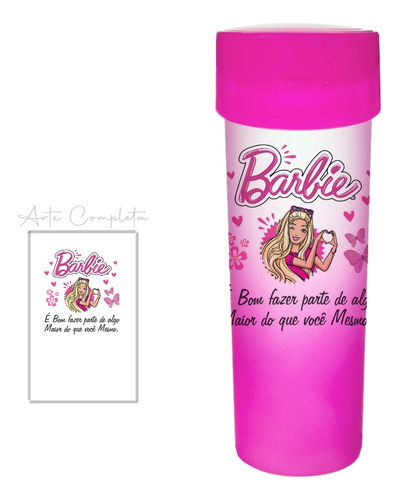 Garrafa Squeeze Personalizada 450ml - Barbie Cor Barbie 04