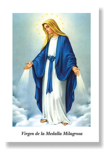 Virgen De La Medalla Milagrosa - Tarjeta X 10 Unidades