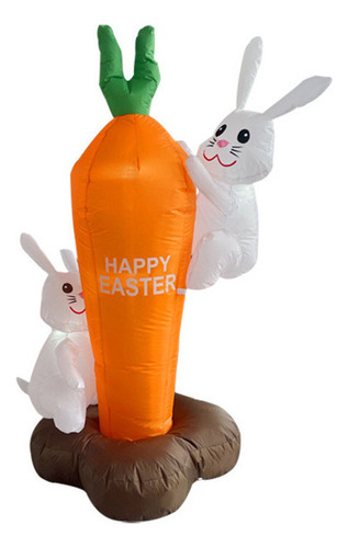 Luz Led De Conejo Inflable De Pascua De Pascua De 1,8 M