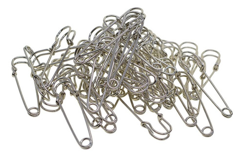 6 X 50 Piezas Broches De Seguridad Metal Pinza Sujeción