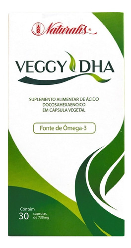 Veggy Dha Ômega-3 100% Vegetal 888mg 30 Cápsulas - Naturalis