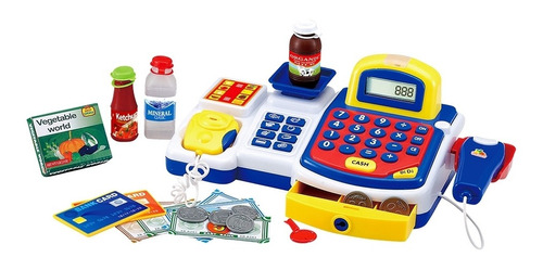 Caixa Registradora Infantil Azul Dmt3816 - Dm Toys