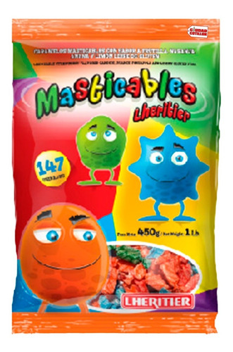 Caramelos Masticables 147u Lheritier Frutal -ciudad Cotillón