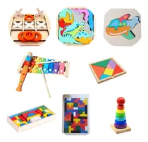 Comprar Juegos De Encastre Montessori De Madera Kit Por 8 Juegos Pro