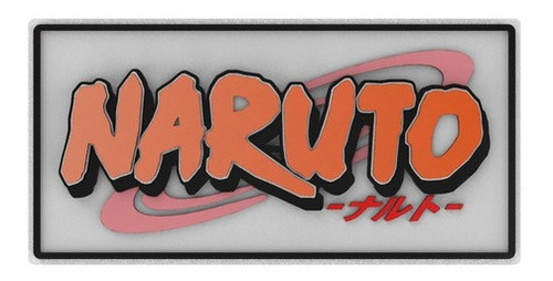 Placa  Quadro Decorativo Naruto Anime Em Mdf Camadas 44cm