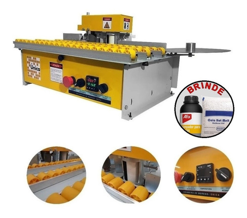 Imagem 1 de 10 de Coladeira De Borda Compacta Mesa Roletada 110v Única Cp50