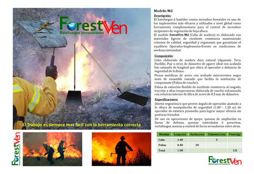 Batefuegos, Bastidor O Batidor Contra Incendios Forestales