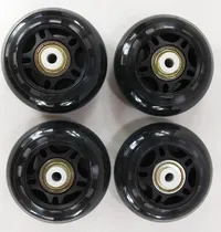 Comprar Ruedas Rollers Goma Pu 84 Mm X 4 Unidades + Rulemanes Abec7