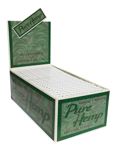 Caixa De Seda Smoking Pure Hemp Regular, 50 Livretos