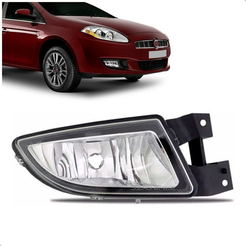 Farol Milha Para Fiat Bravo 2011 2012 2013 Auxiliar Neblina