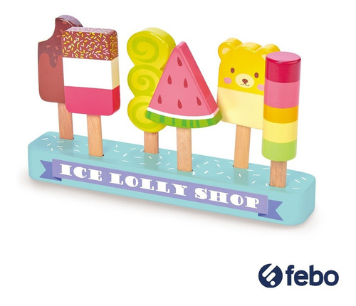 Imagen 2 de 5 de Set Paletas De Helados Tender Leaf Toys De Madera Febo