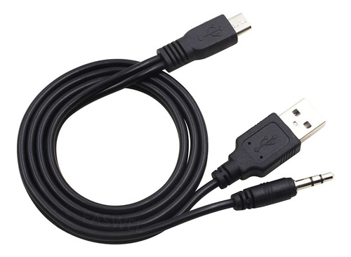 Cable Micro Usb  A  Usb Macho  Y Jack 3.5mm 2 En 1  1mt