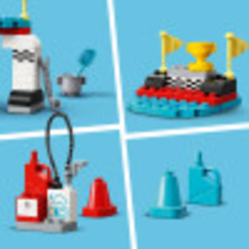 Brinquedo De Construção Lego Duplo Town Race Cars 10947 Para