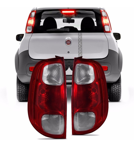 Par De Faros Trasero Fiat Uno Novo 2010 2011 2012 2013 2014