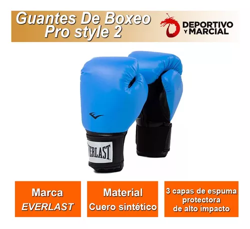 Guantes Boxeo Everlast Pro Style 2 Kickboxing Box Muay Thai