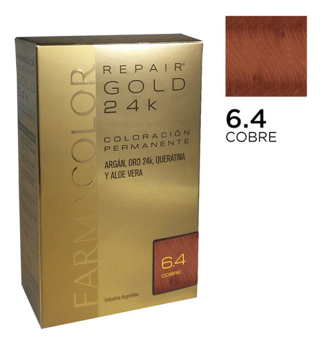 Farmacolor R Gold Cobre N° 6.4 X 1 Estuche. De Fábrica.