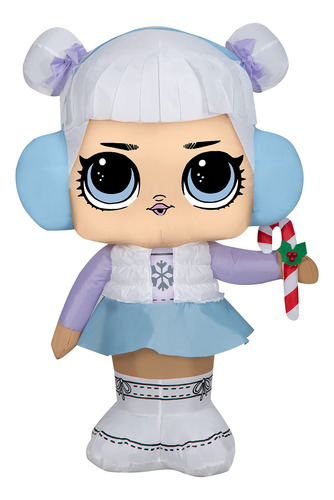 Boneca Inflável Airblown L.o.l. Snow Angel Com Bastão De Doc