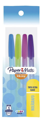 Boligrafos Paper Mate Kilometrico Inkjoy 1.0mm  X 4 Colores