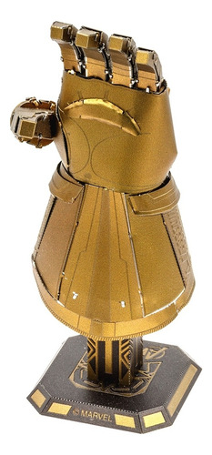 Maqueta Metal Guante Infinito Marvel Thanos 3d Para Armar