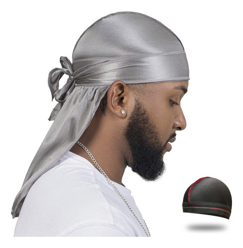 Forcewave Silky Durag Para Hombres Wave Cap Satin Dorag Para