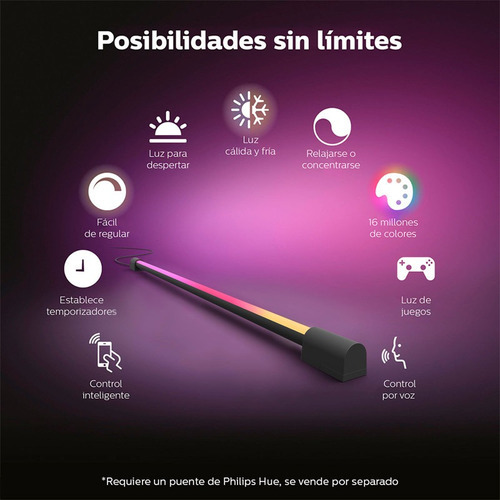 Candeeiro de mesa 915005988401 Gradient Philips Hue Cor da luz Branco quente