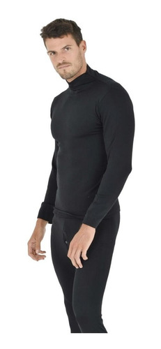 Polera Camiseta Térmica Hombre Frisada C/spandex 