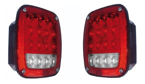 Calavera Jeep Wrangler 1991 Al 2008 Leds Fijo (el Par)