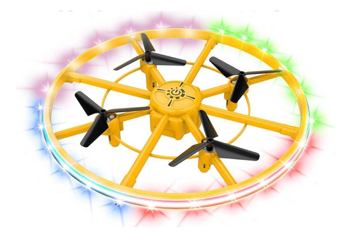 Ufo Mini Drone Hélices Full Protect Con Luz Led Para Niños