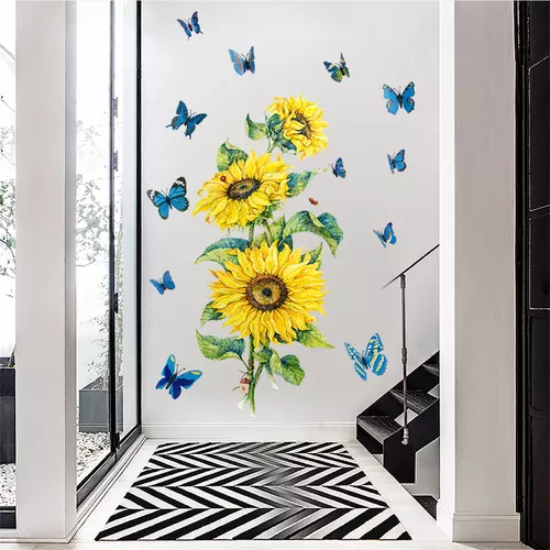 Comprar Pegatinas de pared autoadhesivas extraíbles de girasol