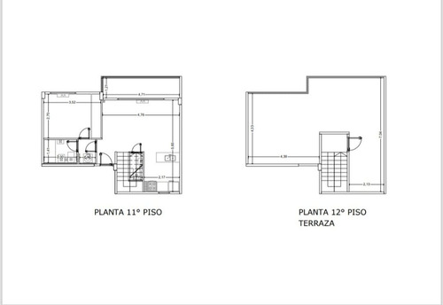 Departamento Dos Amb. Con Terraza Propia De 48 Mts