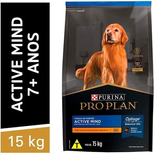 Proplan 7 + Active Mind Todos Os Portes 15 Kg