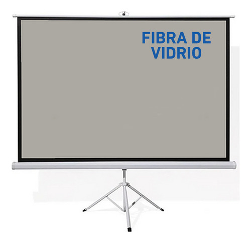 Pantalla Ecran Trípode Fibra De Vidrio Gris 120 2.44x1.83m