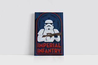 Cuadro Imperial Infantry Star Wars 40x60 Cm Lienzo Canvas