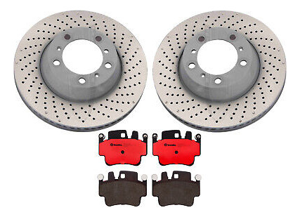 Shw Oem Rear Brake Kit 330mm Drilled Rotors Brembo Ceram Lld