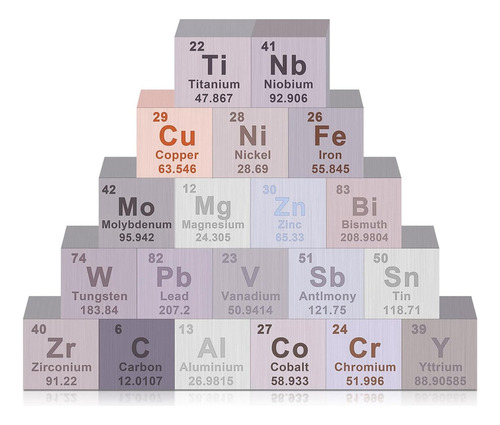 20 Piezas De Elementos: Juego De Tabla Periódica De Element