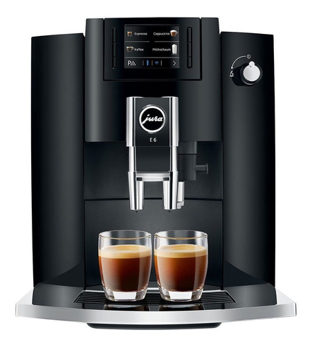 Cafeteira Jura E6 super automática piano black expresso 220V - 240V