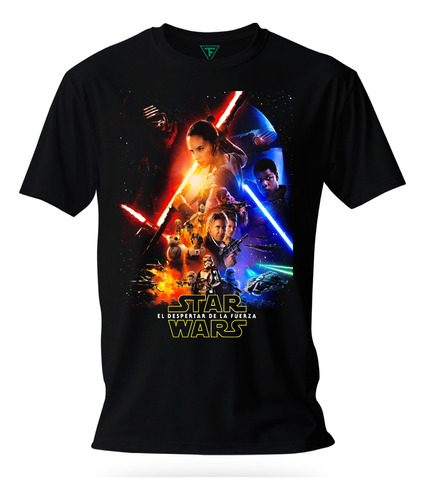 Polera Star Wars El Despertar De La Fuerza Xxl Xxxl Unisex