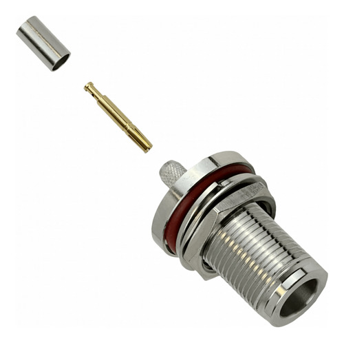 N-hembra Lmr195 Rg58 16mm-diamet Panel Conector Crimpeable C