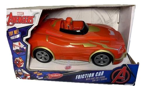 Iron Man Friction Car Con Luz Y Sonido