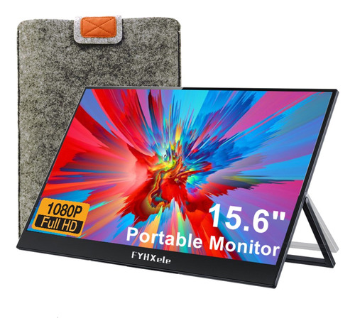 Monitor Portátil Fyhxele 15.6 1080p 60hz Pantalla Hdmi Hdr