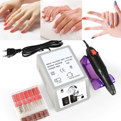 Imagen 1 de 7 de Set Torno Profesional Para Uñas Acrílicas Manicure Pedicure