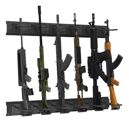 Riflewell Gun Rack, Indoor Gun Rack Wall Mount, Heavy Duty S