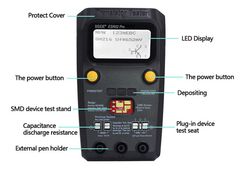Esr02 Pro Multifunctional Digital Tester